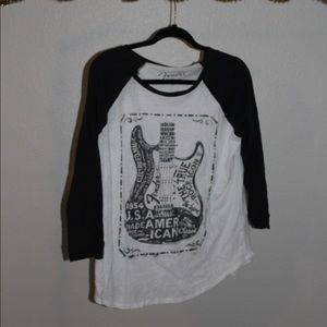 Black and White Fender Shirt